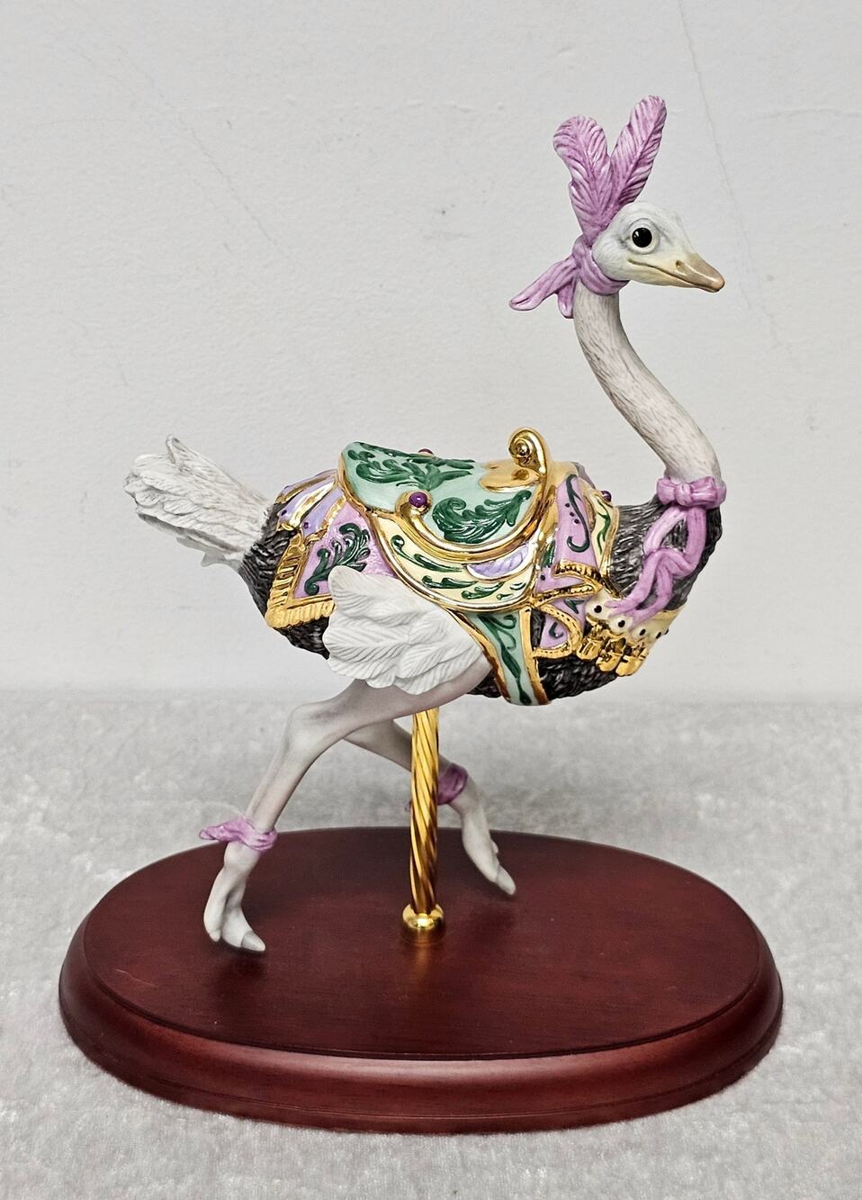 "The Carousel Ostrich" Lenox Porcelain Carousel Animals Collection